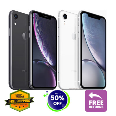 Apple iPhone XR 64GB Blue/Black/White T-Mobile Unlocked Verizon  Free Shipping