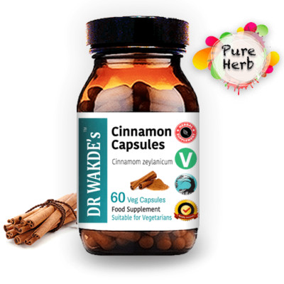 DR WAKDE'S Zimtkapseln | 60 pflanzliche Kapseln | ayurvedische Ergänzung | vegan | 1...