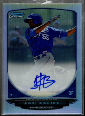 A8296 2013 Bowman Chrome Prospect Autogramme Refractors # Jb Jorge Bonifacio /