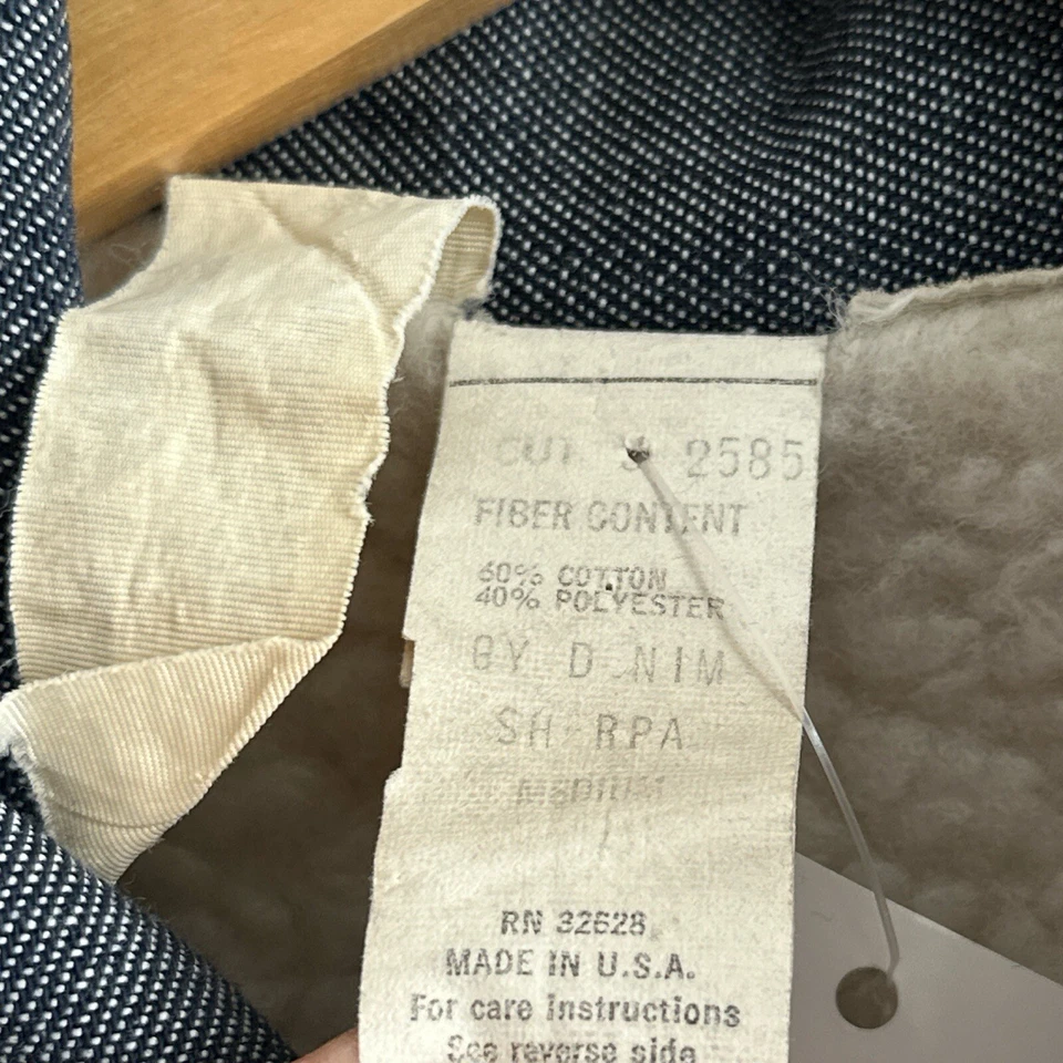 Chaqueta vaquera forrada Goodyear Sherpa vintage años 80 talla M Foto 4 de 4