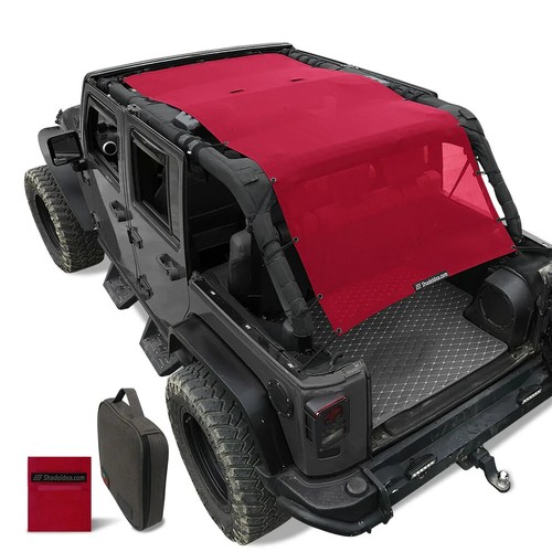 SHADEIDEA Jeep Wrangler Sun Shade JK Unlimited Sunshade JKU 4 Door Top
