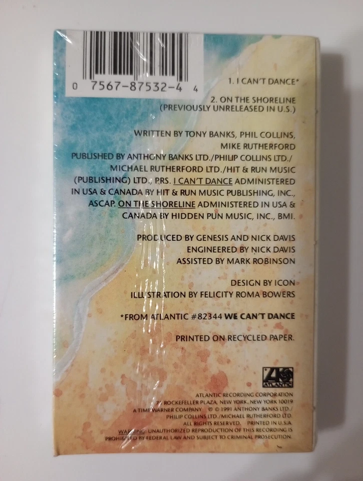 Genesis I Can't Dance Cassette Single Sealed - Image 2 of 2