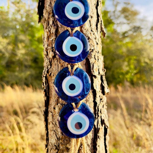 7 Piece Evil Eye Wall Hanging Decor | Evil Eye Beads | Macrame Wall Hanging Evil - Picture 3 of 3