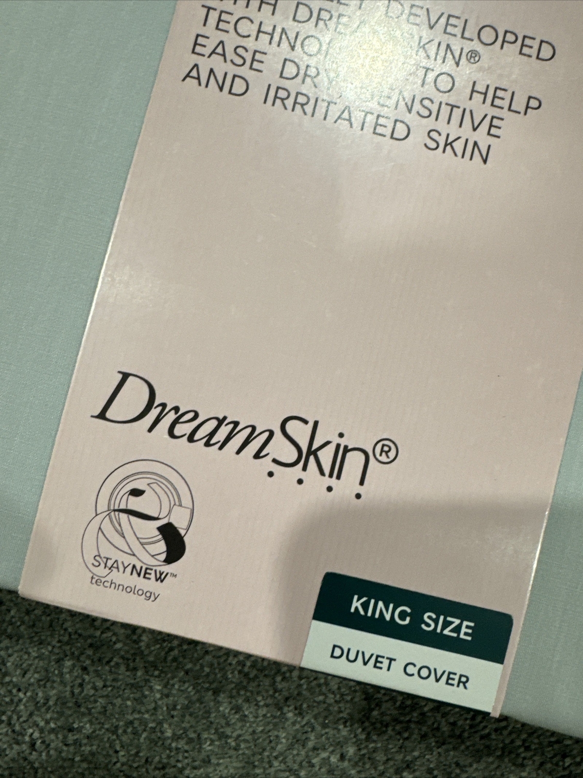 Marks and Spencer Sensitive Skin King Size Duvet Cover Light Grey Pure