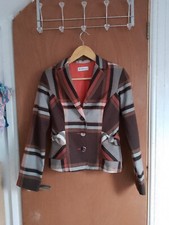 Ben Sherman Ladies Checkered Blazer Size Xs Bnwt