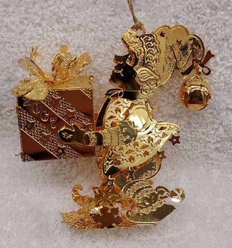 Danbury Mint Gold Christmas Ornament Collection Mixed Years 12 Boxed - Picture 10 of 24