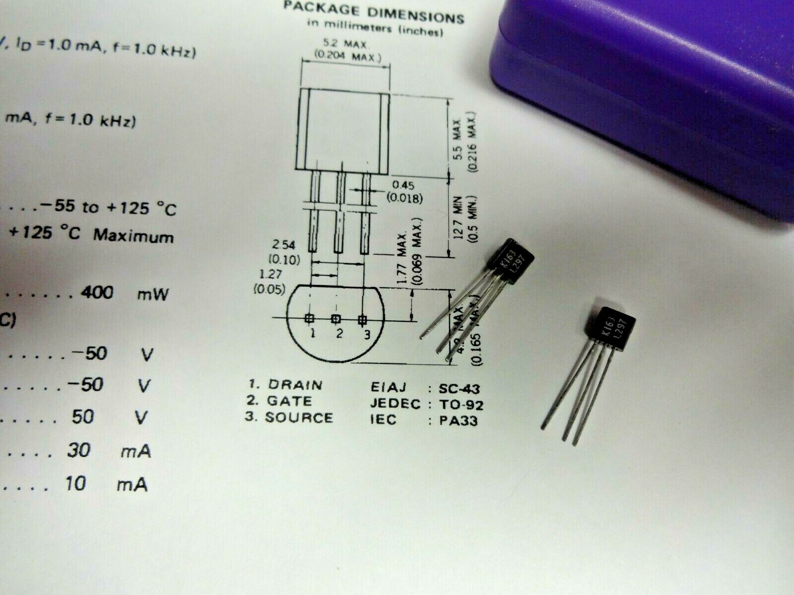 GENUINE GRADED 2SK163L MATCHED JFET PAIR RARE HAFLER STOCK eBay