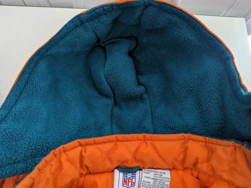 Vintage Miami Dolphins NFL Parka Coat Toddler 24 Months Hooded Pockets Full Zip - Picture 13 of 17