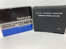 Olympus Me5 Electret Condenser Stereo Microphone Japan Vtg Mint W/ Original Box