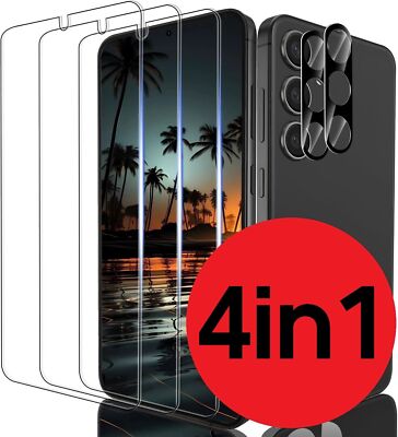 4in1 Samsung Galaxy A16 5G 2x 9h Schutzglas + 2x Kameraschutz Panzerfolie Glas