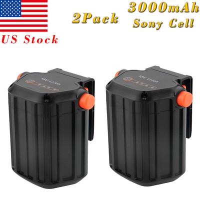 2x 3000mAh 18V Li-ion Battery For Gardena 9839-20 9840-20 ComfortCut Li-18/50