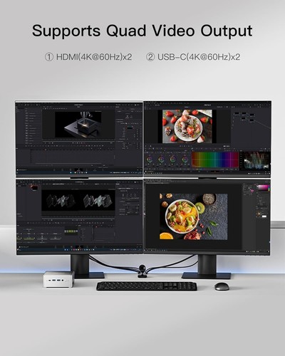 Venus Series NAB9 Mini PC, 32GB RAM 1TB, Intel Core i9-12900HK, MINISFORUM - Picture 10 of 10