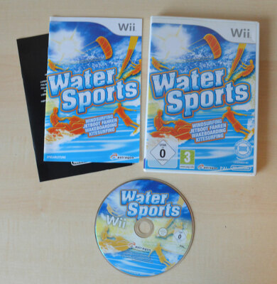  Nintendo Wii WATER SPORTS + OVP + Anleitung Winsurfing Jetski Wakeboard Kite