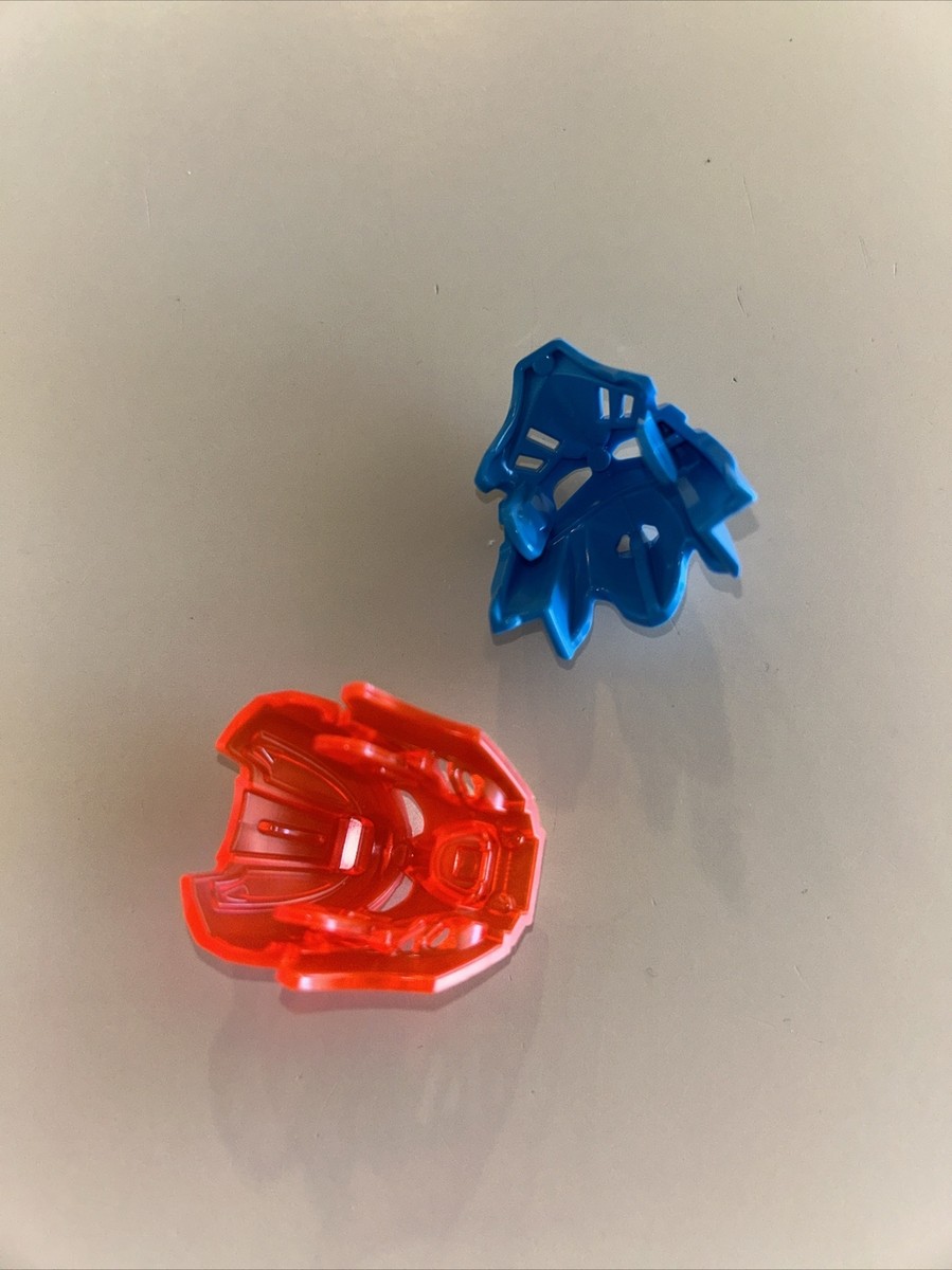 LEGO Bionicle Mask Of Water 19062 & Mask Of Fire Set - Dark Azure