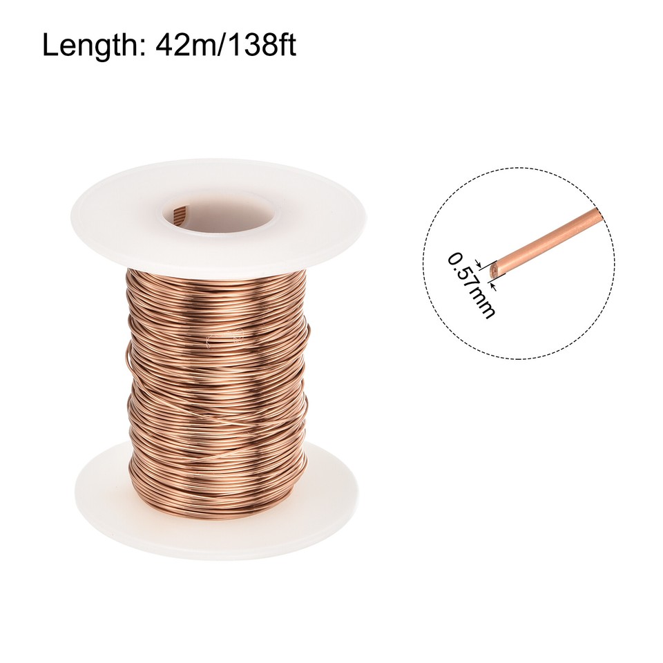 0.57mm Wire 138ft Enameled Copper Wire Enameled Winding Wire 100g eBay