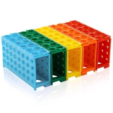 5x 4 Way Plastic Tube Rack Colorful Lab Tube Racks Holder for Lab Scientific USA