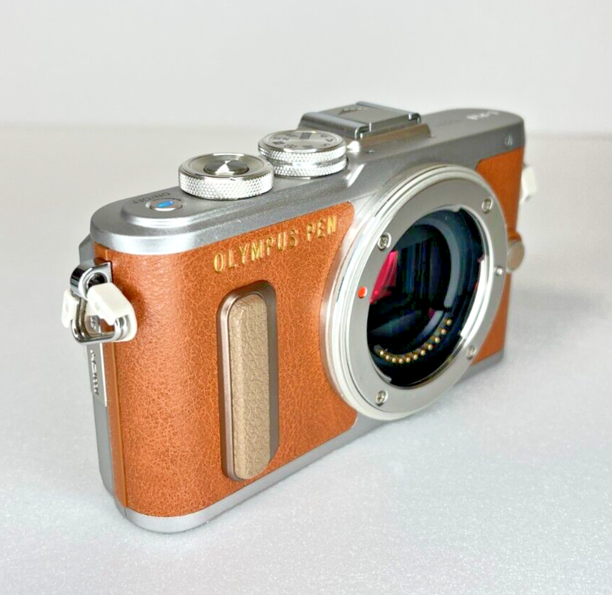 OLYMPUS PEN E-PL8 Digital Camera 16.1MP Brown Lens 14-42mm Shutter
