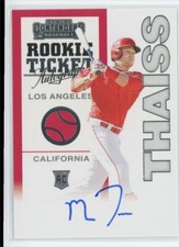 2020 Panini Contenders Retro 1998 Rookie Draft Ticket Matt Thaiss RC Auto Los