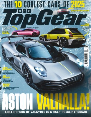 BBC Top Gear Magazine: #392, Aston Valhalla, Jaguar Type 00, Dodge, Feb 2025