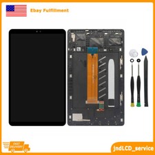 Black For Samsung Galaxy Tab A7 Lite SM-T220NZ LCD Touch Screen Digitizer Frame