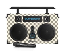 BUMPBOXX ULTRA PLUS + White Checker Bluetooth Rechargeable Battery Boombox w/Mic