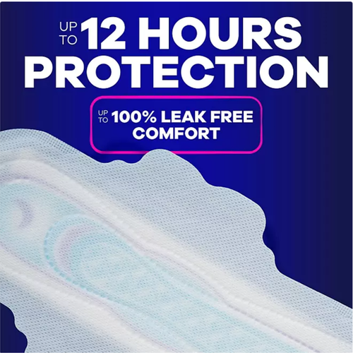 Always Ultra Thin Extra Heavy Overnight Pads with Wings Size 5 72 ct - 第 5/5 張圖片