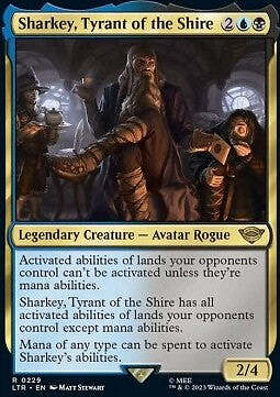 Magic/MTG Sharkey, Tyrant of the Shire LTR-229 Rare Englisch NM
