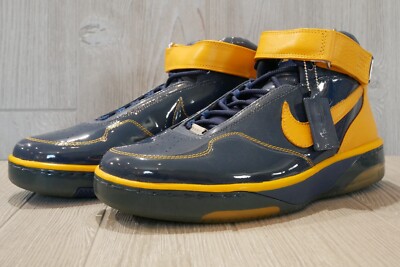 Rare Nike Air Force 25 (2006) Navy/Gold Basketball Shoes Size 9.5-11.5 | eBay