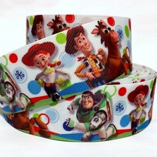 GROSGRAIN RIBBON 5/8", 7/8", 1.5"  3" Toy Story Cartoon Printed USA SELLER
