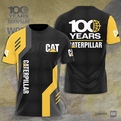 Caterpillar 100 Years Anniversary 3D All Over Printed T-Shirt