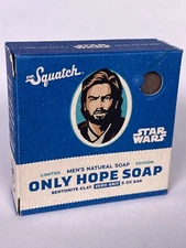 Dr Squatch ONLY HOPE SOAP Obi-Wan Kenobi Star Wars Mens 5oz Bar Soap Heavy Grit
