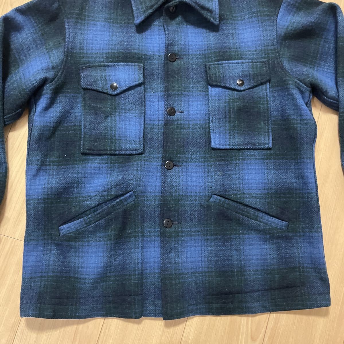 Pendleton Wool Jacket M Check Pattern Vintage Use… - image 4
