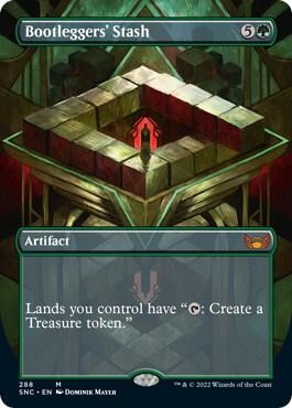 Bootleggers' Stash (Borderless) Mythic Rare Streets of New Capenna #288 NM