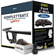 Für FORD C-Max I Typ DM2 Anhängerkupplung starr +eSatz 7pol uni 2003-2010 NEU