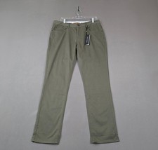 Men’s 34x33 Olive Slim Fit Stretch Chino Pants 5 Pocket NWT Nifty Genius