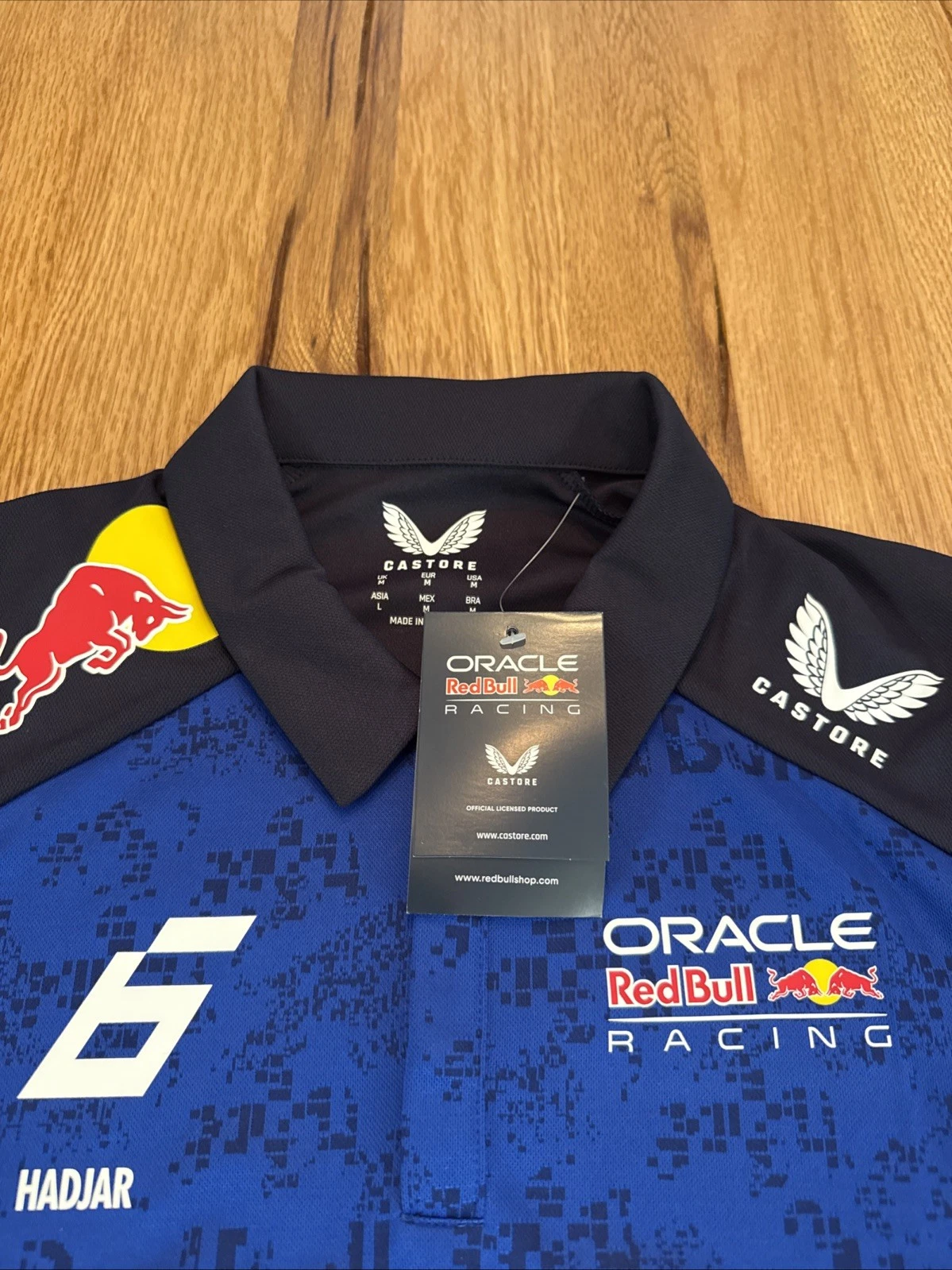 Red Bull Racing F1 Team 2026 Polo Shirt Driver Isack Hadjar Mens MEDIUM - New 4
