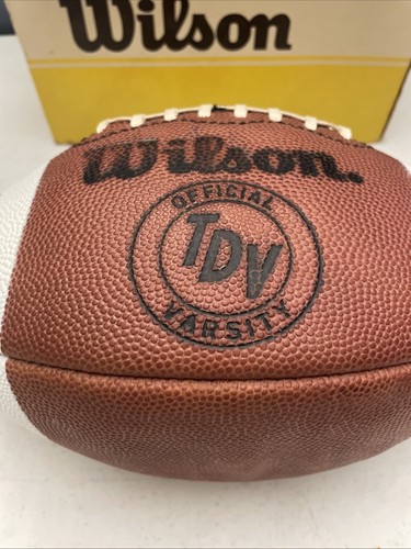 Vintage Wilson Official TDV Varsity Football With Box Made in USA NOS? - Bild 3 von 19