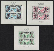 Czechoslovakia Olympic Games Calgary and Seoul 3 Sheetlets 1988 MNH