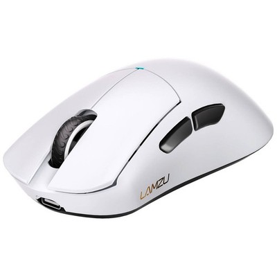 LAMZU Paro Gaming Maus, 8kHz Abtastrate, 2,4GHz Wireless - weiß