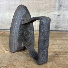 Early Antique Sad Iron Flat Iron #1 Signed