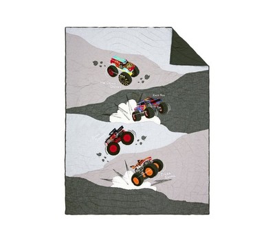 Hot Wheels  Monster Trucks Quilt & Shams For Kids Pottery Barn (US STOCK)