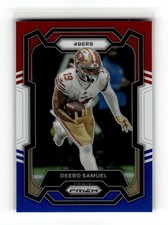 Deebo Samuel 2023 Panini Prizm #268 San Francisco 49ers Red White and Blue