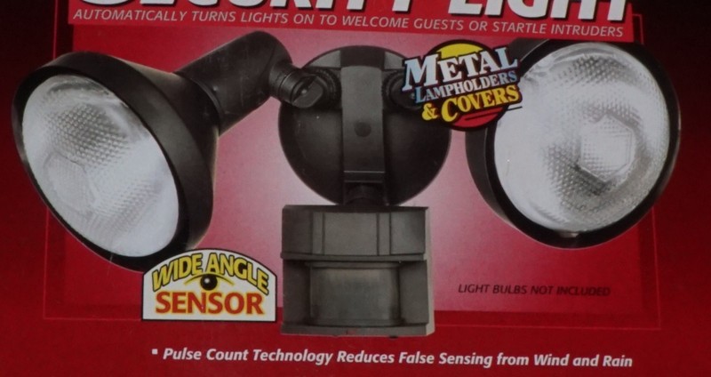 Motion Sensor Security Light Heath Zenith 180 Degree Detection Zone BROWN NEW