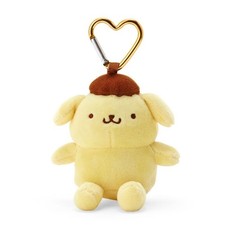 Sanrio Pompompurin Mini Plush Mascot Keychain Heart Clip Japan Official