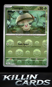 Foongus (Poke Ball Pattern) 010/086 Pokemon Common SV: Black Bolt Card NM