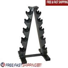 A-Frame Dumbbell Rack Hex Weights Organizes Fitness Equipment Compact Design New