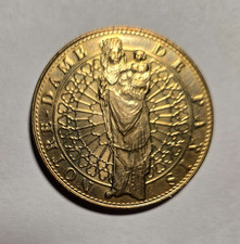 2008 Edition Cathedral Notre Dame De Paris Gold Tone Coin Medal