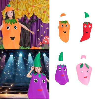 Kinder Obst Kostüm Cosplay Gemüse Kostüm für Requisiten Karneval Motto Party