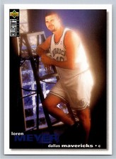 1995-96 Collector's Choice Mavericks Basketball Card #318 Loren Meyer Rookie. rookie card picture