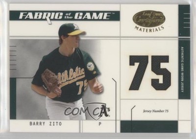 2003 Leaf Certified Materials Jersey Number 17/75 Barry Zito #FG-150 17ka
